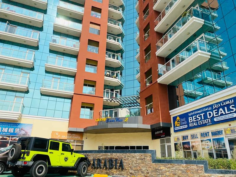 جلوبال جرين فيو II 1BHK إيجار مع شرفة