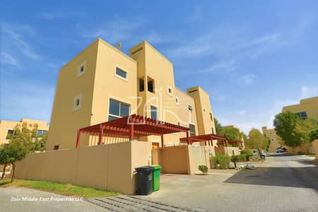 4 Bedroom Townhouse for Sale in Al Raha Gardens, Abu Dhabi - Hot Deal! Corner 4+M Single Row Prime Location.