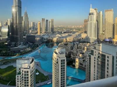 2 Bedroom Apartment for Rent in Downtown Dubai, Dubai - Fully Furnished | Burj Khalifa and Fountain Views