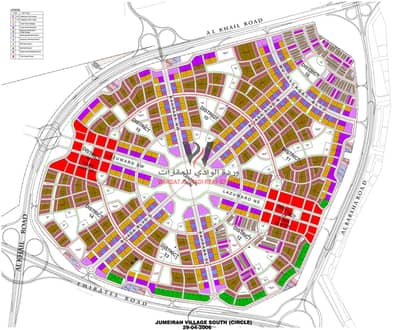 Mixed Use Land for Sale in Jumeirah Village Circle (JVC), Dubai - JUMEIRAH VILLAGE CIRCLE(JVC) | G+UNLIMITED MIXED USED PLOT FACING AL KHAIL ROAD
