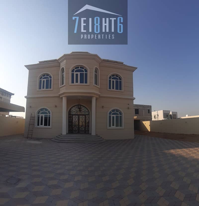 Beautifully presented: 7 bedroom independent villa + servant quarters + driver room + garden for rent in Wadi Al Shabak