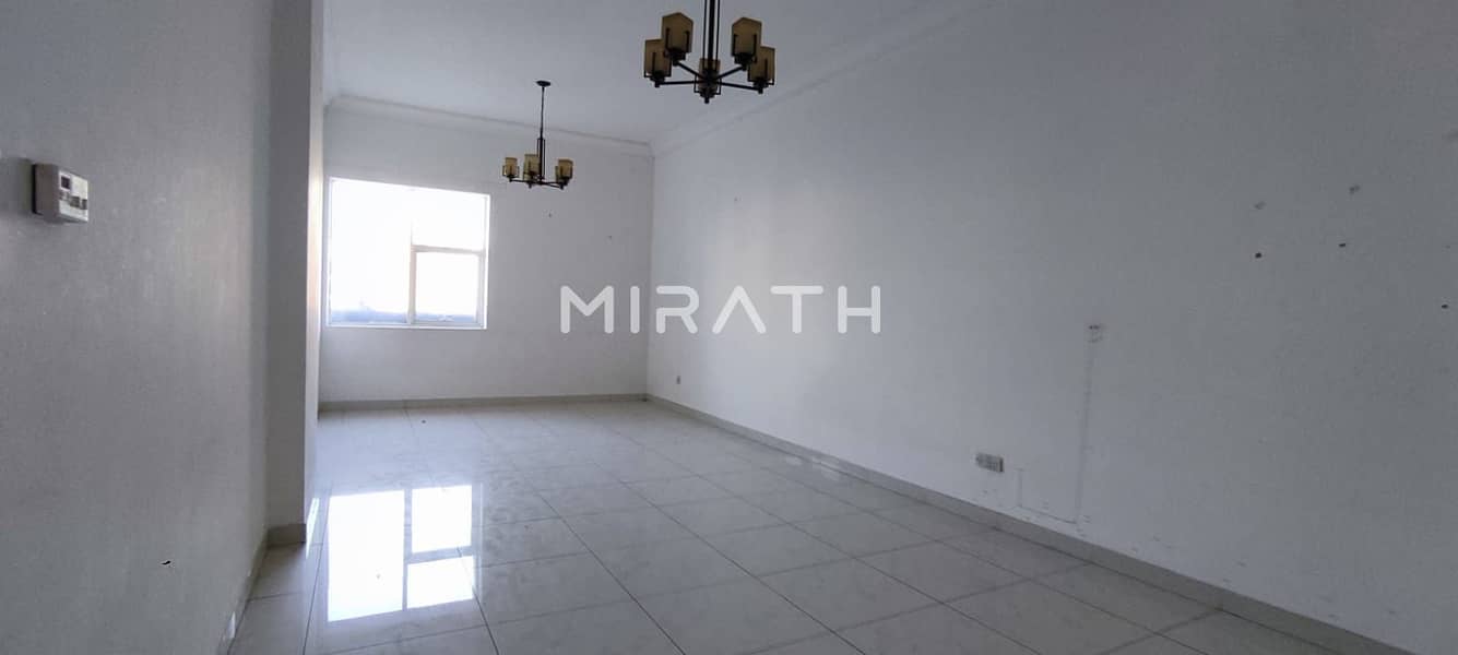 1BHK  WITH BALCONY AVAILABLE IN KARAMA POOL & GYM GOOD VIEW
