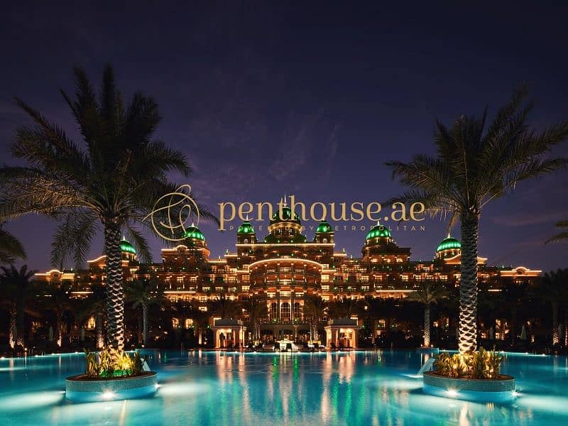 位于朱美拉棕榈岛，新月城，迪拜棕榈岛莱佛士酒店 4 卧室的别墅 52100000 AED - 6408377