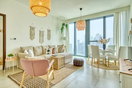 1 Bedroom Flat for Rent in Downtown Dubai, Dubai - Boho-Chic Cosy 1BR, minutes to Burj Khalifa