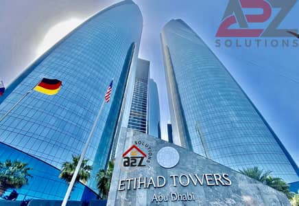 3 Bedroom Apartment for Rent in Corniche Road, Abu Dhabi - 3 BHK Luxurious Tower !Etihad Tower !No Commission