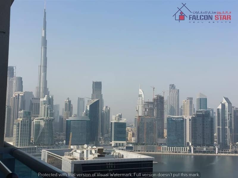 Prime Location In Heart Of Dubai | Premium Furnished Studio | Burj & Lake View