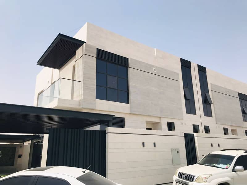 For sale a new two floors super deluxe villa in Sharjah, Al Hoshi area