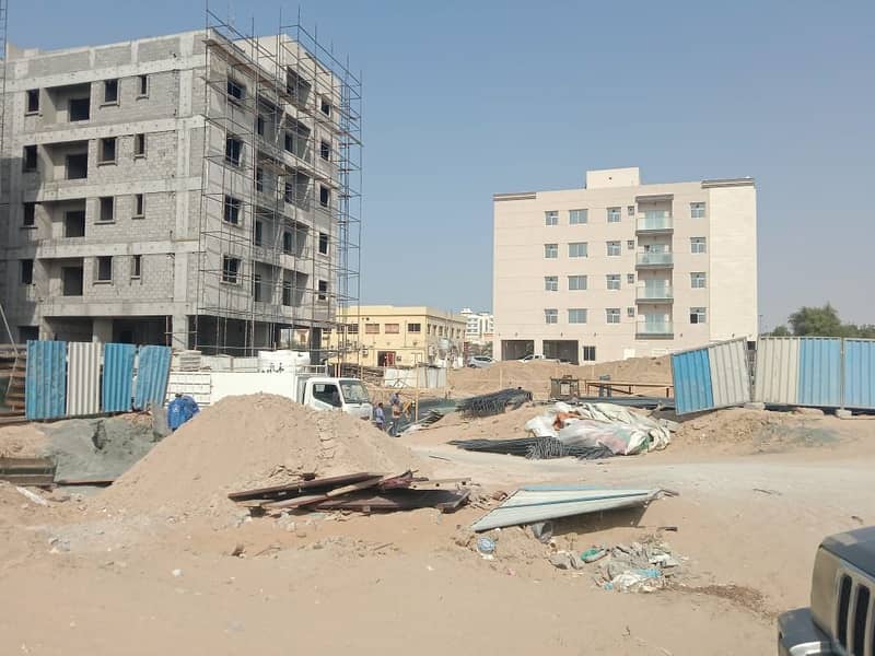 For sale residential commercial land, land permit G+6, in Al Hamidiya area in Ajman free hold