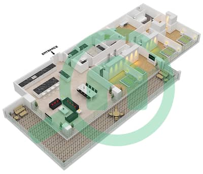 Six Senses Residences - 4 Bedroom Penthouse Type/unit B1/2 FLOOR 5 Floor plan