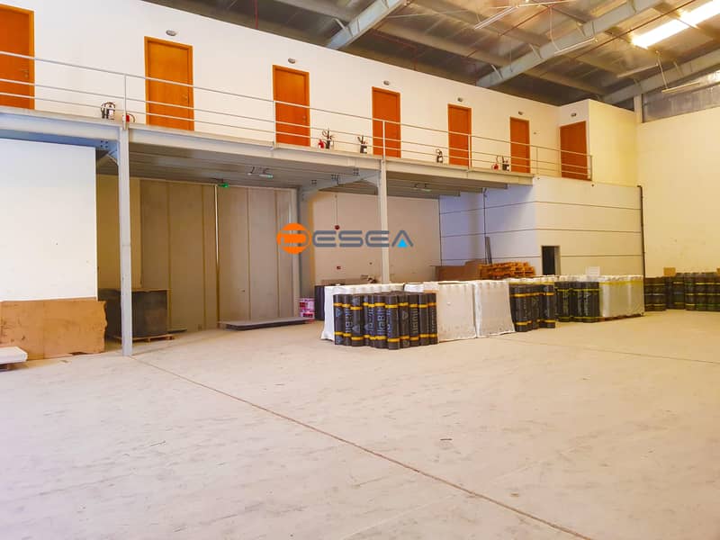 Warehouse for rent (60KW) | 12 Offices | 210,000 AE