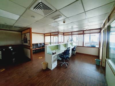 Office for Rent in Al Rashidiya, Ajman - FURNISHED WITH PARTITION BIG OFFICE FOR RENT  I FALCON