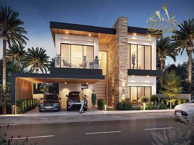 5 Bedroom Villa for Sale in Damac Lagoons, Dubai - Pay 180K and own a villa on a private island, overlooking the Crystal Lagoons