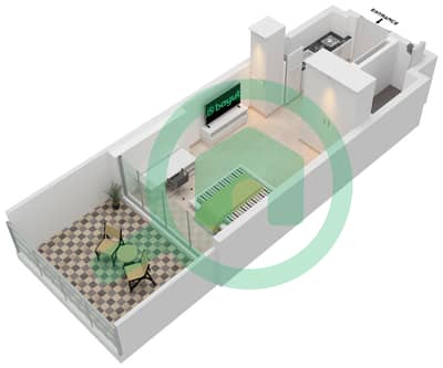 阿齐兹里维埃拉26号楼 - 单身公寓单位06 1ST FLOOR戶型图