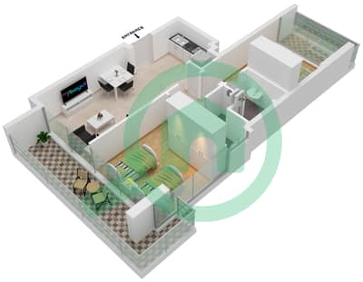 المخططات الطابقية لتصميم النموذج 06 3-8 FLOOR شقة 2 غرفة نوم - عزيزي ريفييرا 26