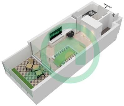 阿齐兹里维埃拉26号楼 - 单身公寓单位07 3-8 FLOOR戶型图