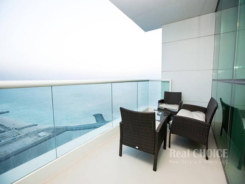 High Floor | 2 BR + Maid Fully Furnished Apartment