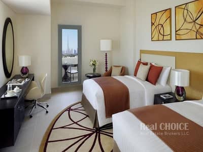 شقة فندقية 2 غرفة نوم للايجار في الجداف، دبي - شقة فندقية في Marriott Executive Apartments ماريوت للشقق الفندقية 2 غرف 175000 درهم - 6529476