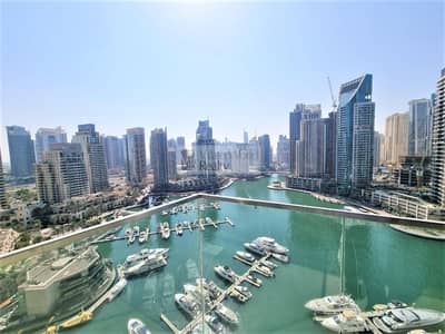 3 Bedroom Apartment for Rent in Dubai Marina, Dubai - Vacant I Large 3BR I Full Marina & Sea View