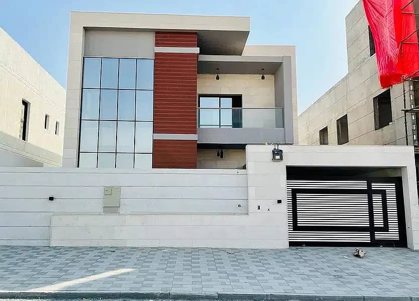 Villa near the mosque from the most luxurious Ajman villas with palaces design and super deluxe finishes and personal building with freehold for life