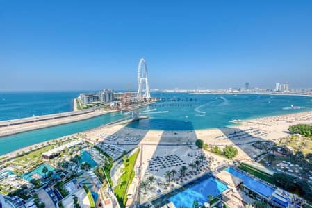 2 Bedroom Apartment for Sale in Jumeirah Beach Residence (JBR), Dubai - Fully Furnished |Vacant | Full Sea View | Type R2E