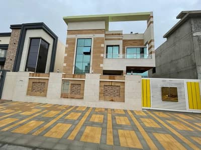 5 Bedroom Villa for Sale in Al Yasmeen, Ajman - Villa for sale, facing stone, super deluxe finishing, freehold for all nationalities