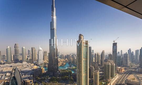 位于迪拜市中心，谦恭公寓喷泉景观综合体，谦恭喷泉景观天际系列1大厦 3 卧室的顶楼公寓 220000 AED - 6200882