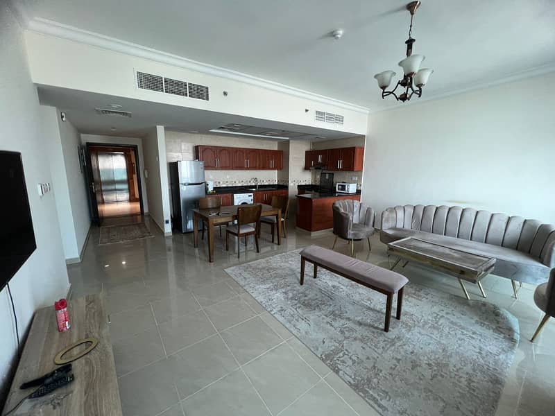 Furnished One Bedroom Hall for Rent Corniche Ajman