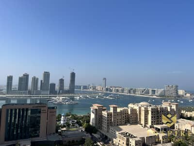 1 Bedroom Apartment for Rent in Dubai Marina, Dubai - Vacant | Exclusive | Full Sea  & palm facing