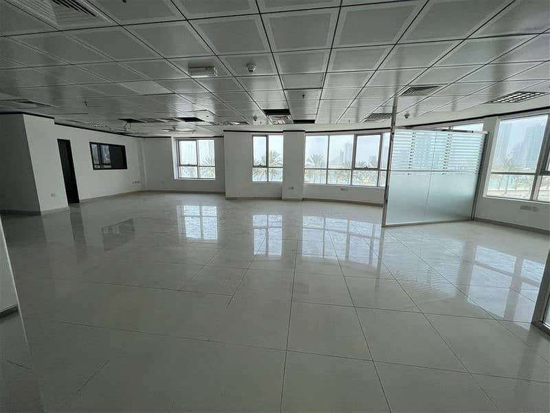 Ready to Move | Full Floor Fitted Office for Rent | Free AC/Parking | Mamzar Khan | Lake View
