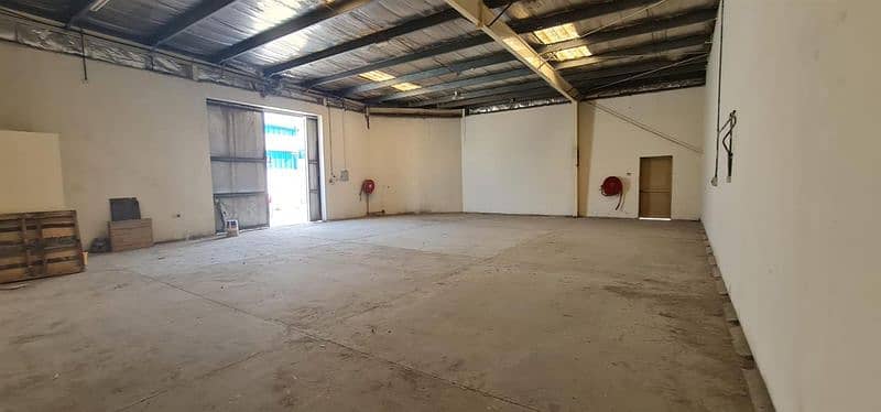 2000 sq ft Warehouse in Industrial Area 13 with built in Toilets