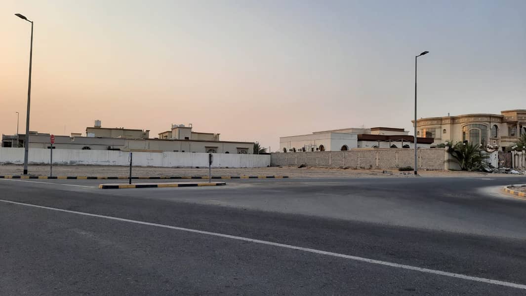 For citizens of Ajman only residential land private Al Hamidiyah corner of two streets