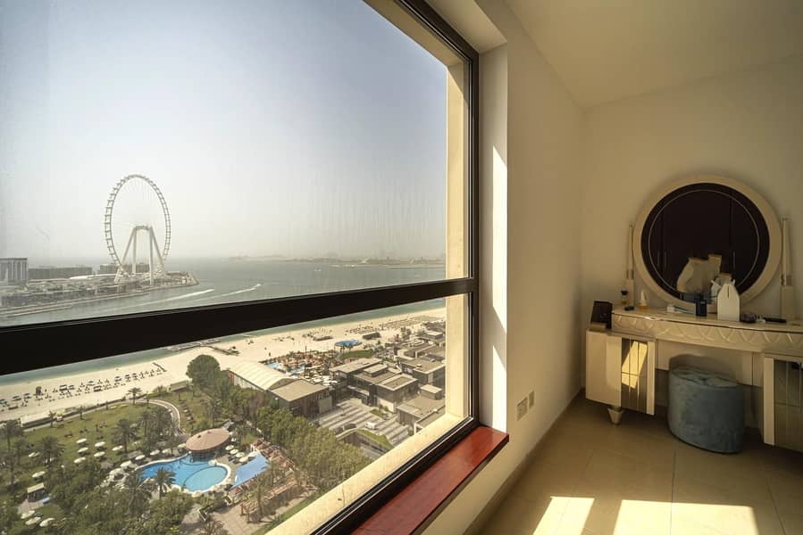 13 2BR | Furnished | Full Sea and Dubai Eye view