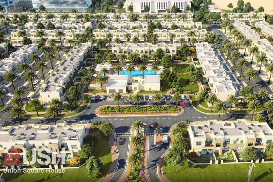 位于城市广场，萨姆斯联排别墅 4 卧室的联排别墅 1850000 AED - 6543086