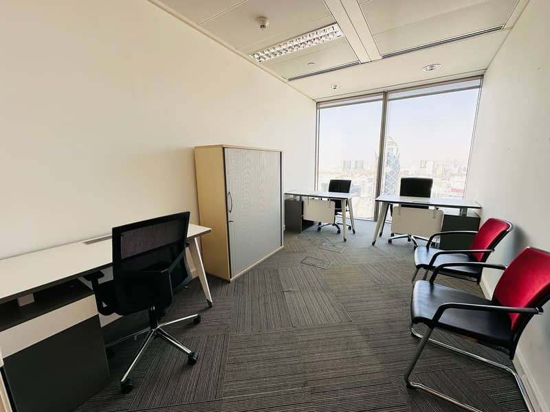 Well Furnished Independent Corporate Office With Stunning View | DED Approved | Annual Contract | Prime Location