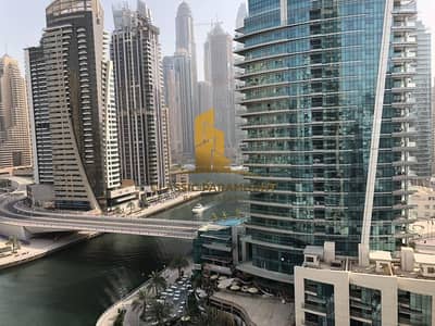1 Bedroom Apartment for Rent in Dubai Marina, Dubai - Fully Furnished | Full Marina View | Chiller Free
