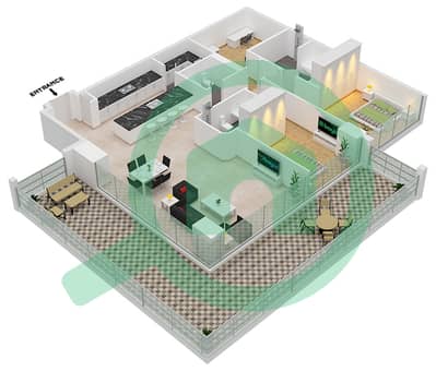 Six Senses Residences - 2 Bedroom Penthouse Type/unit A3/03 FLOOR 8 Floor plan