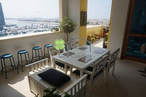 2 Bed + Maid w/ Sea View in Marina Residences 2