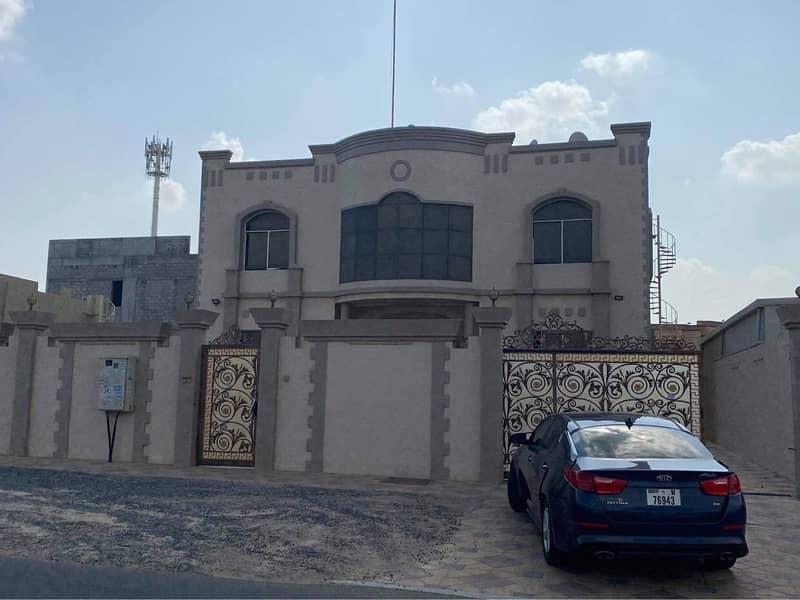Super Lux villa two floors for rent in Ajman Al Raqaib - close to a mosque for the ground floor