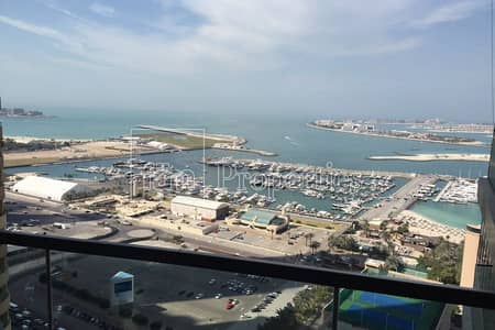 2 Bedroom Flat for Rent in Dubai Marina, Dubai - Furnished 2BR Full Sea and Dubai Eye view