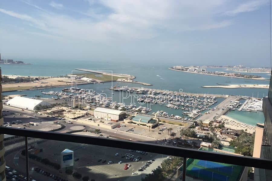 位于迪拜码头，海洋塔楼 2 卧室的公寓 145000 AED - 6551189