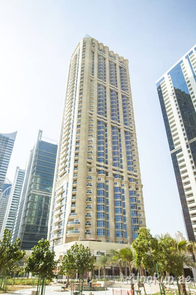 Studio (Fully New Furnished) with big size balcony for rent in JLT Dubai Gate 1(near metro)45k