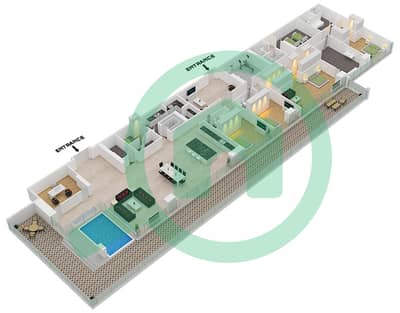 Six Senses Residences - 4 Bedroom Penthouse Type/unit D3/2 FLOOR 9 Floor plan