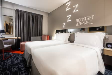 Hotel Apartment for Rent in Deira, Dubai - Urban Twin Room