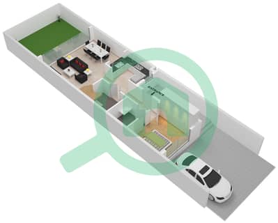 波托菲诺联排别墅 - 4 卧室联排别墅类型BL-4-M戶型图