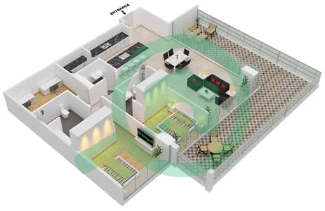 Six Senses Residences - 2 Bedroom Penthouse Type/unit A3/11 FLOOR 1 Floor plan