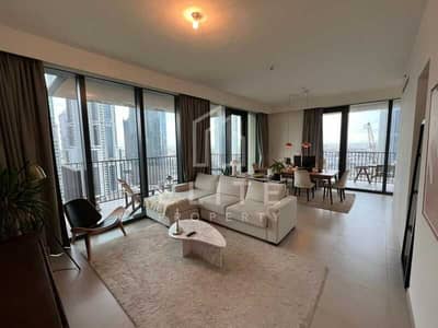 2 Bedroom Apartment for Sale in Downtown Dubai, Dubai - Partial Fountain and Burj Khalifa View| Mid Floor