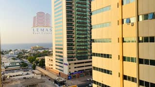 Empty 1 bhk partial sea view with parking for sale in Ajman one tower