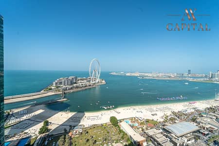 2 Bedroom Apartment for Rent in Jumeirah Beach Residence (JBR), Dubai - Best Unit | Full Sea View | Furnished