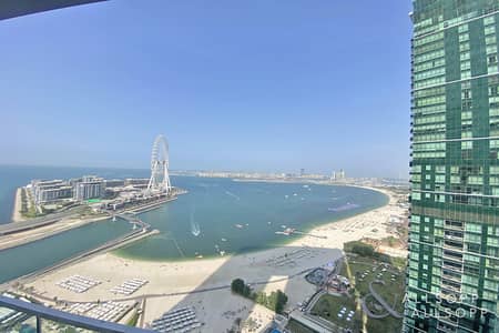 2 Bedroom Flat for Rent in Jumeirah Beach Residence (JBR), Dubai - 2 Bedroom | Furnished | Sea View | Balcony