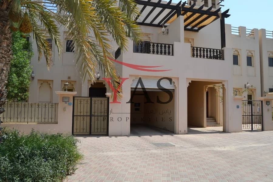 Charming & Spacious Townhouse 3 Bedroom   Maid Room For Rent in Al Hamra Village